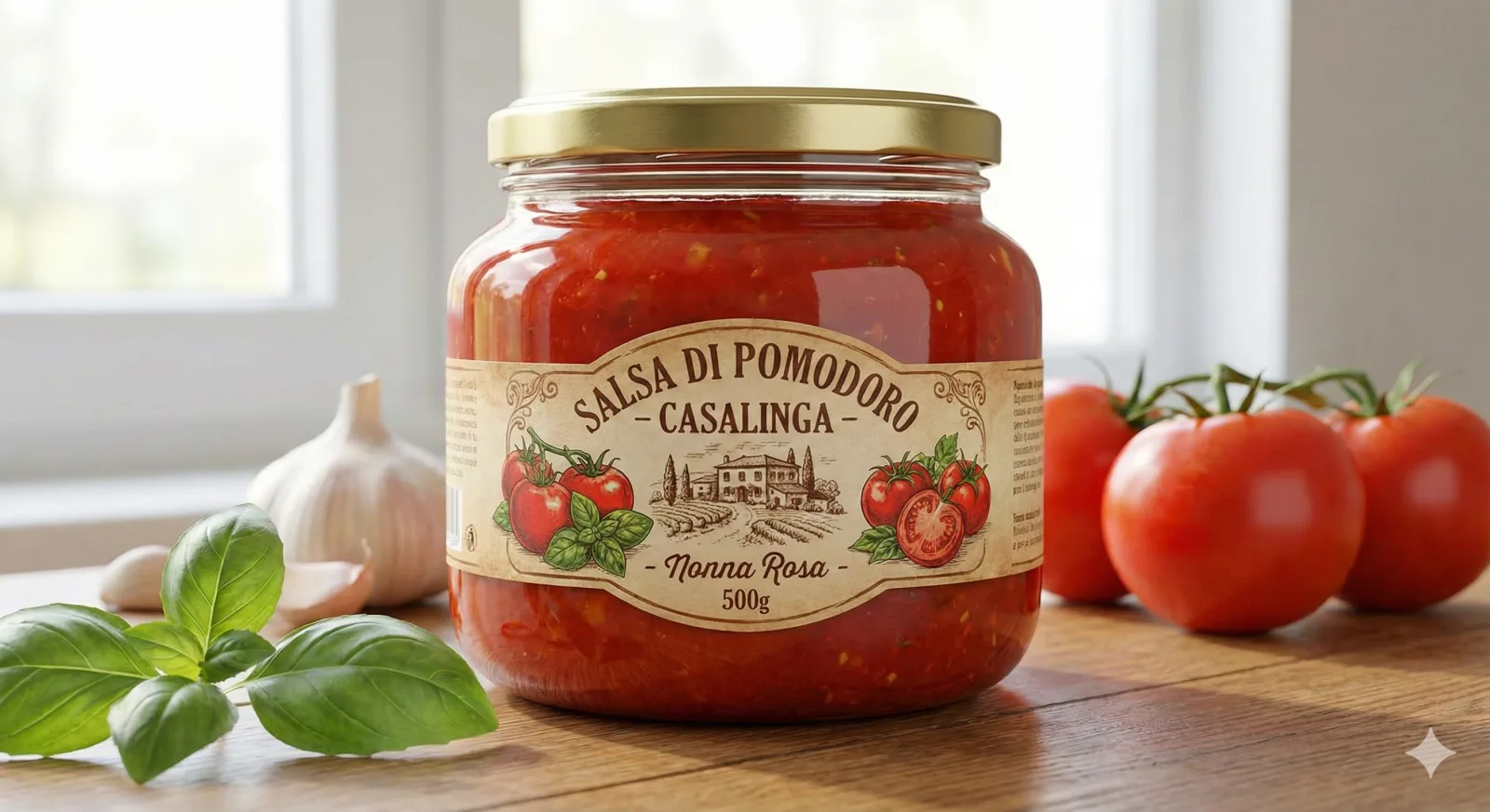 Salsa de Tomate Marinara Casera 350g