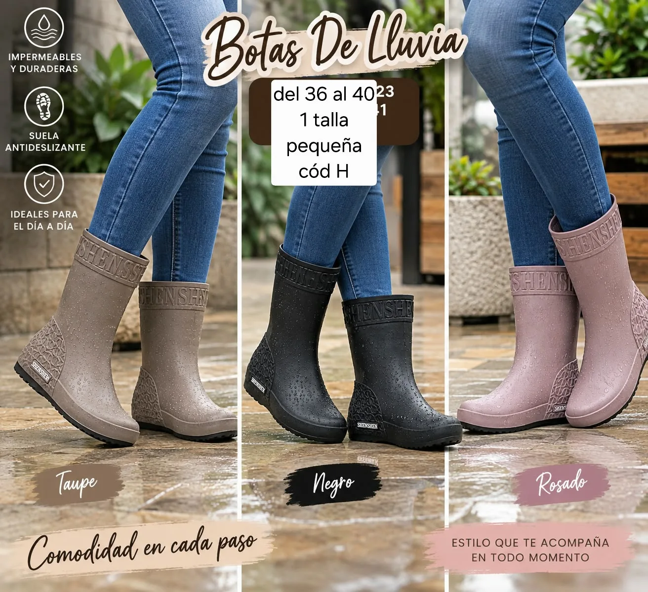 Botas para lluvia