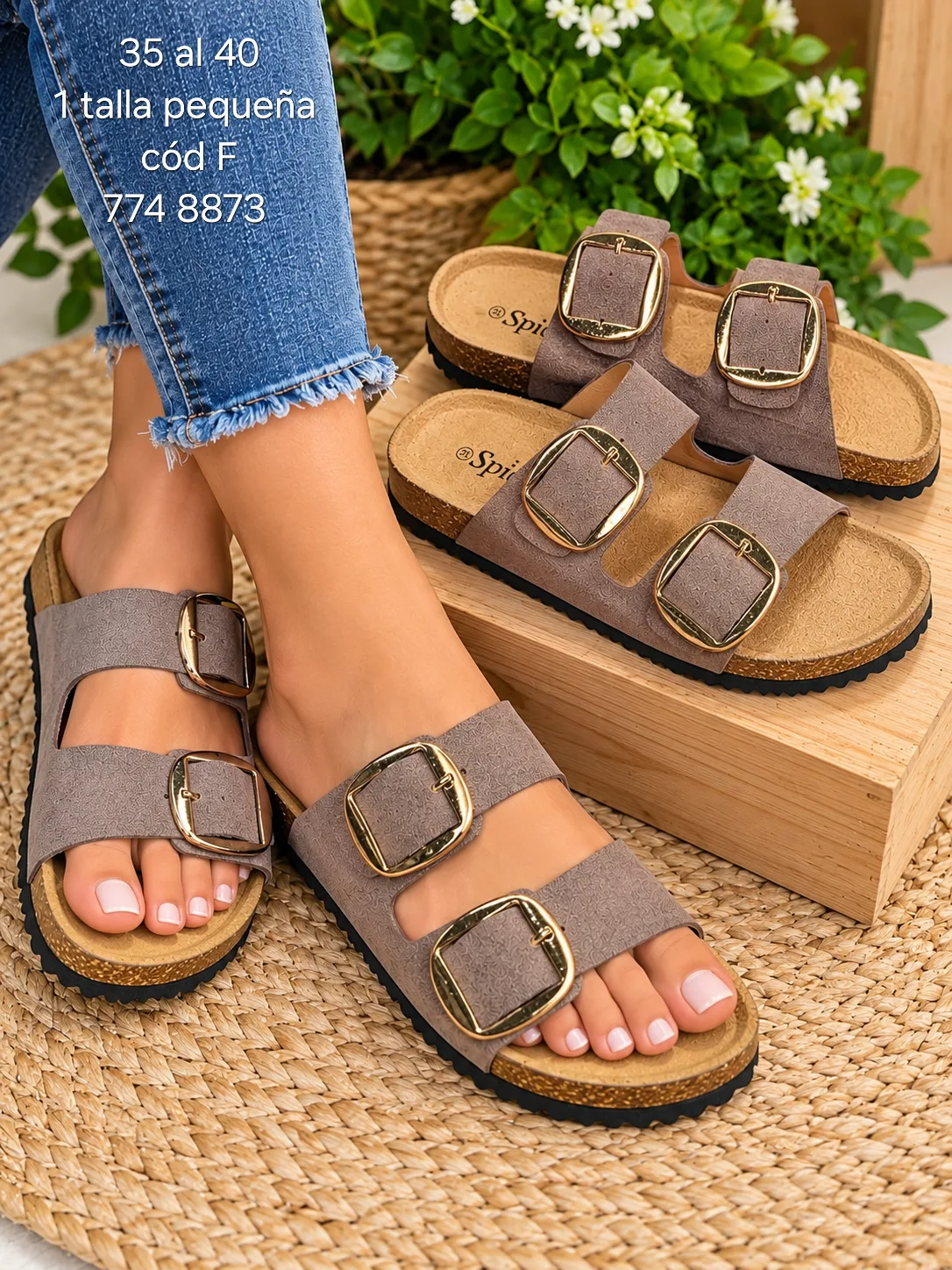 Sandalias finas  para damas.