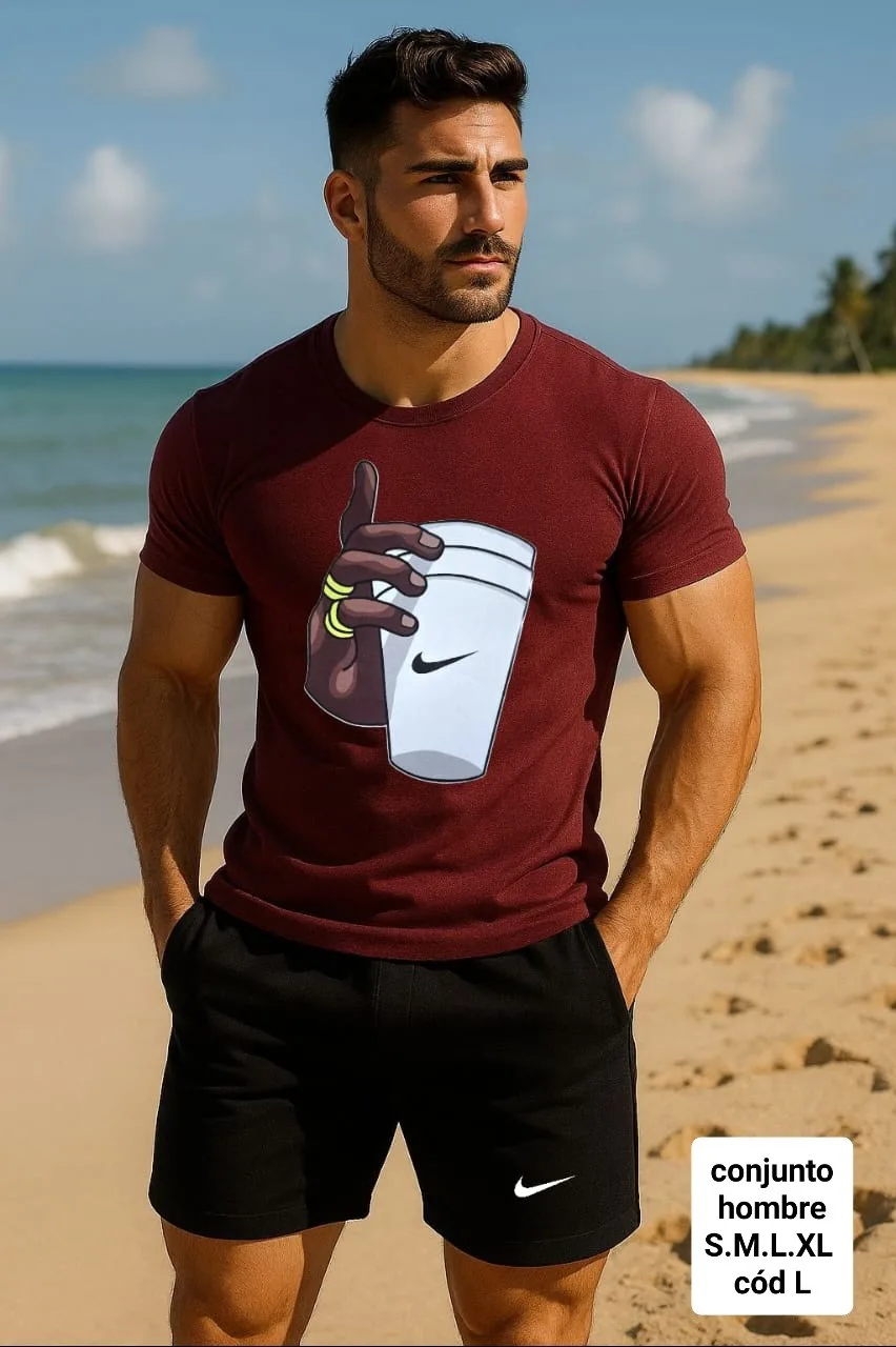 Conjuntos para caballero short más camiseta.