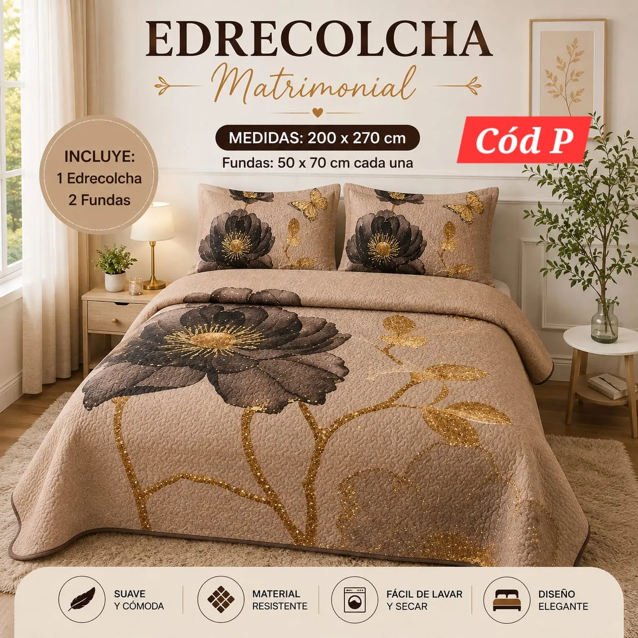 Cobijas reversibles matrimoniales