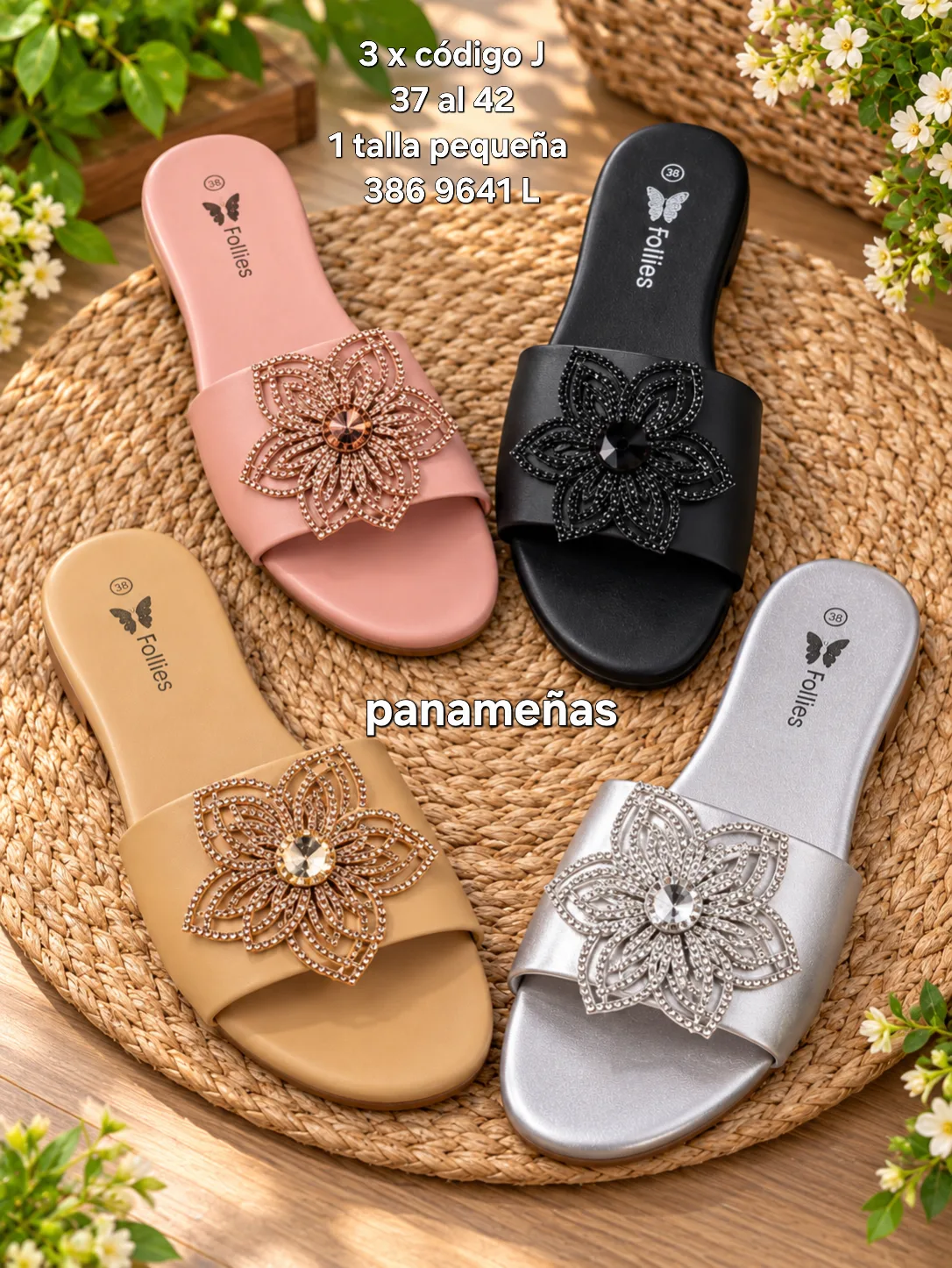 Sandalias planas panameñas
